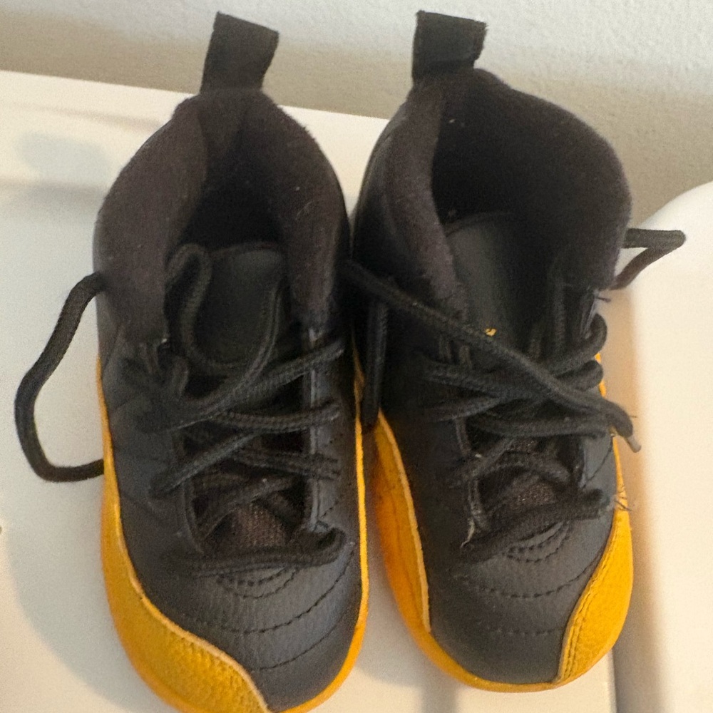 Jordan Kids Sneakers Black and Yellow